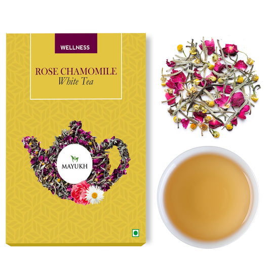 Mayukh Tea - Rose Chamomile White Tea - 50gm